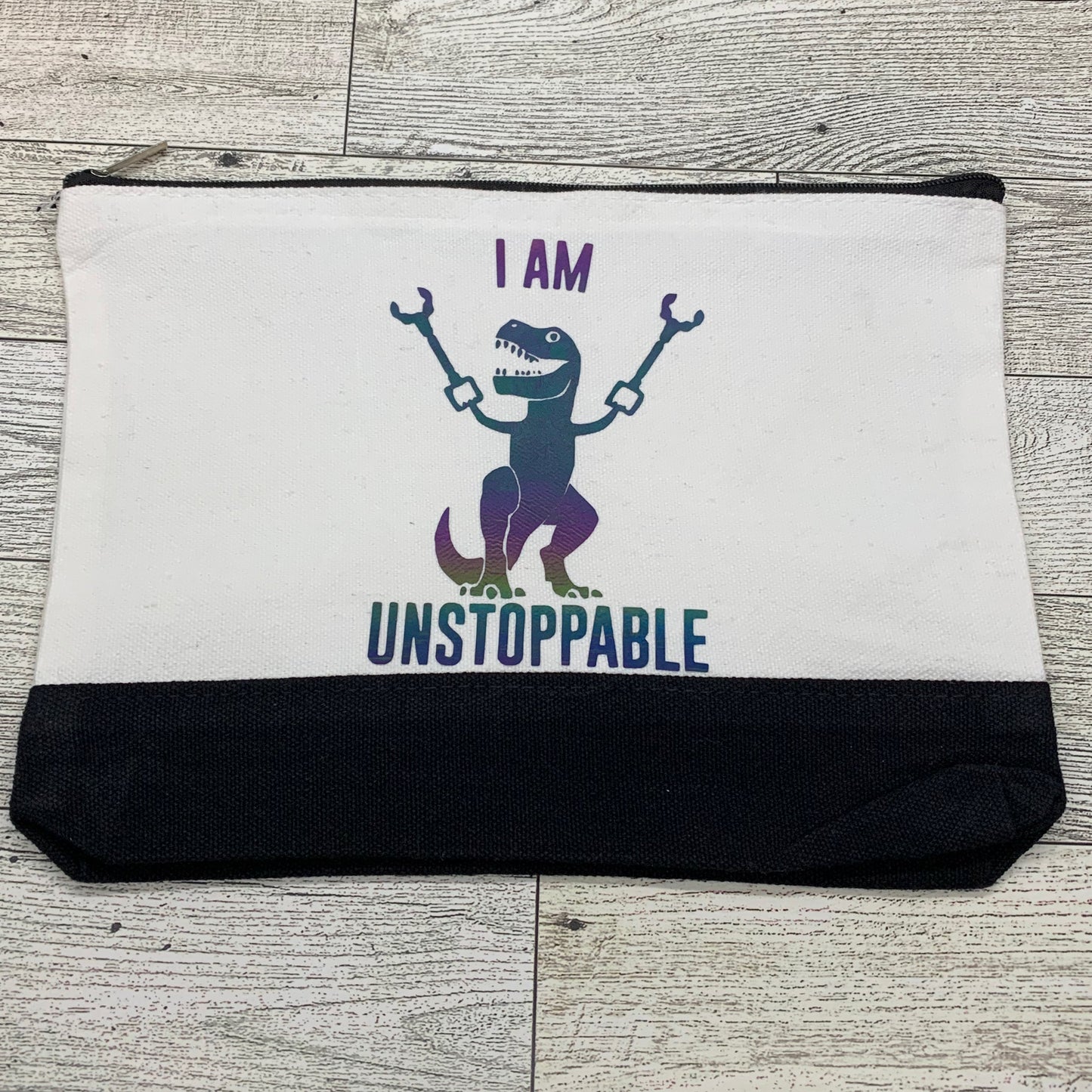 OVERSTOCK! - Naps & Nails - Unstoppable Canvas Make Up Bag