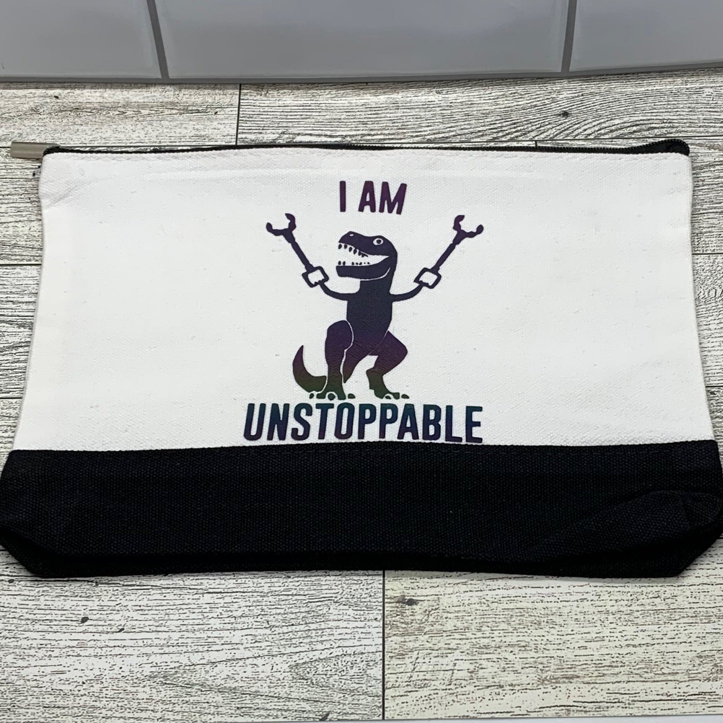 OVERSTOCK! - Naps & Nails - Unstoppable Canvas Make Up Bag