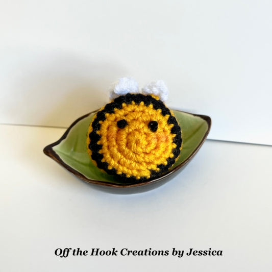 Off the Hook - Crochet Bee Cat Toy