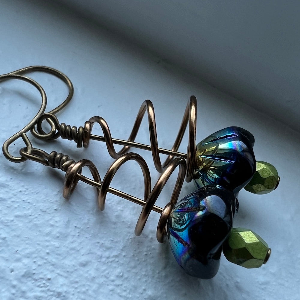 Bernd Offerings - Shroom With A View Earrings - Jet AB